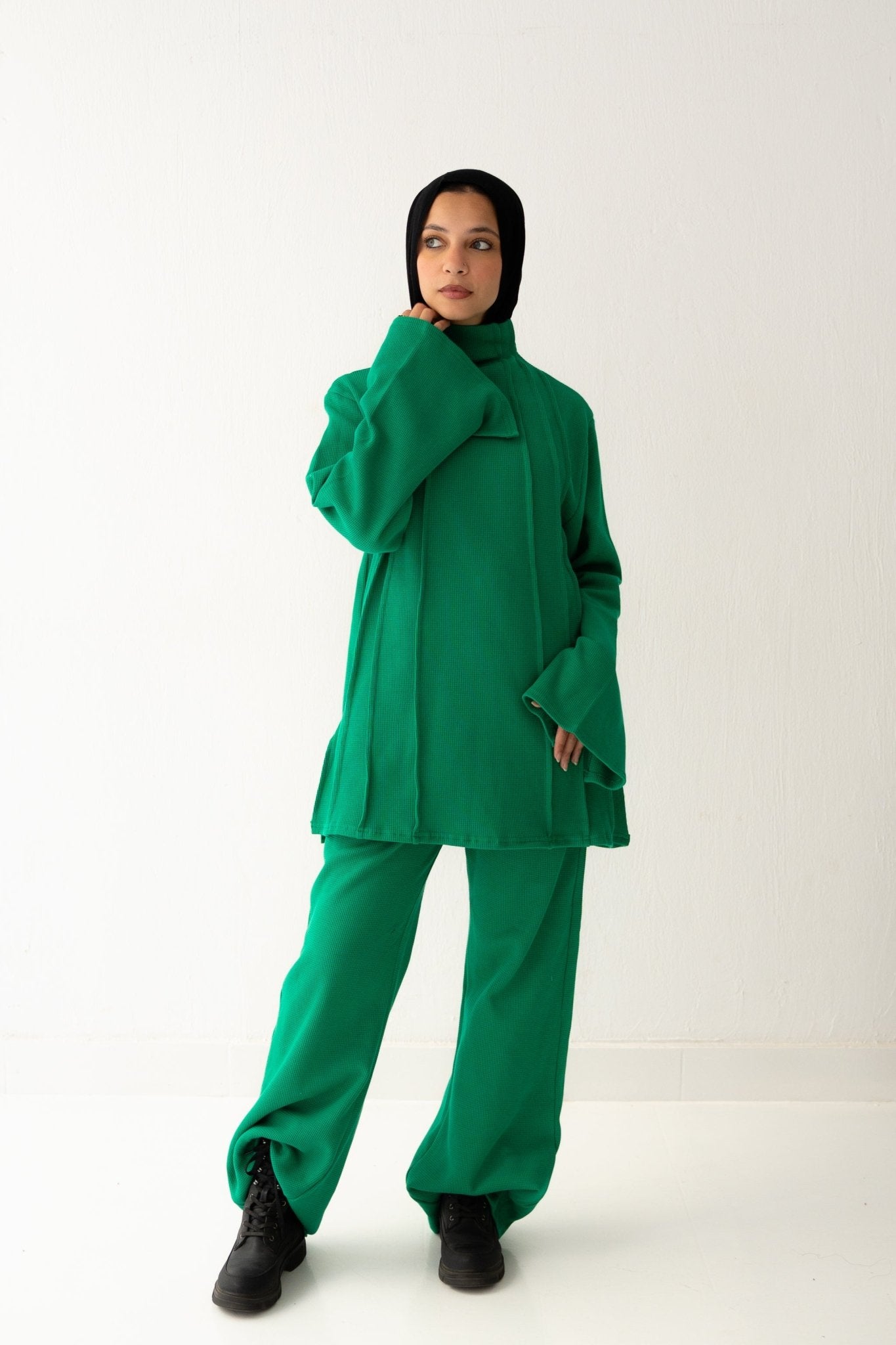 Amelia Set in green - Lillyscarfofficial