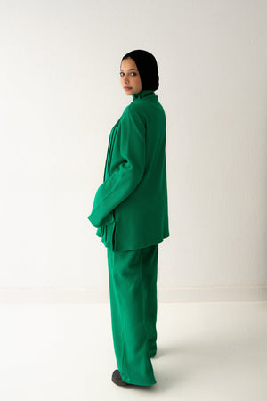 Amelia Set in green - Lillyscarfofficial