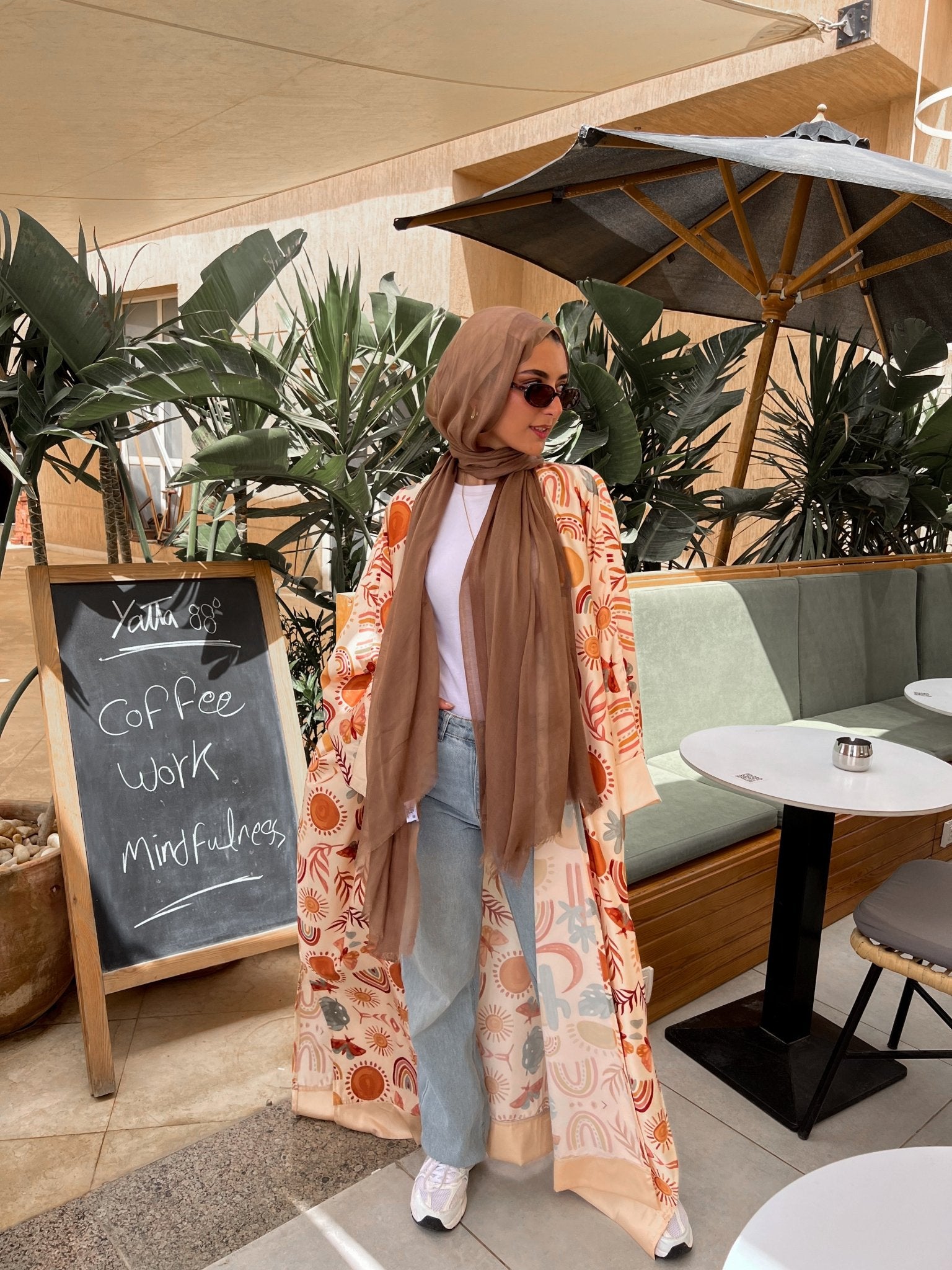 Andria satin kimono - Lillyscarfofficial