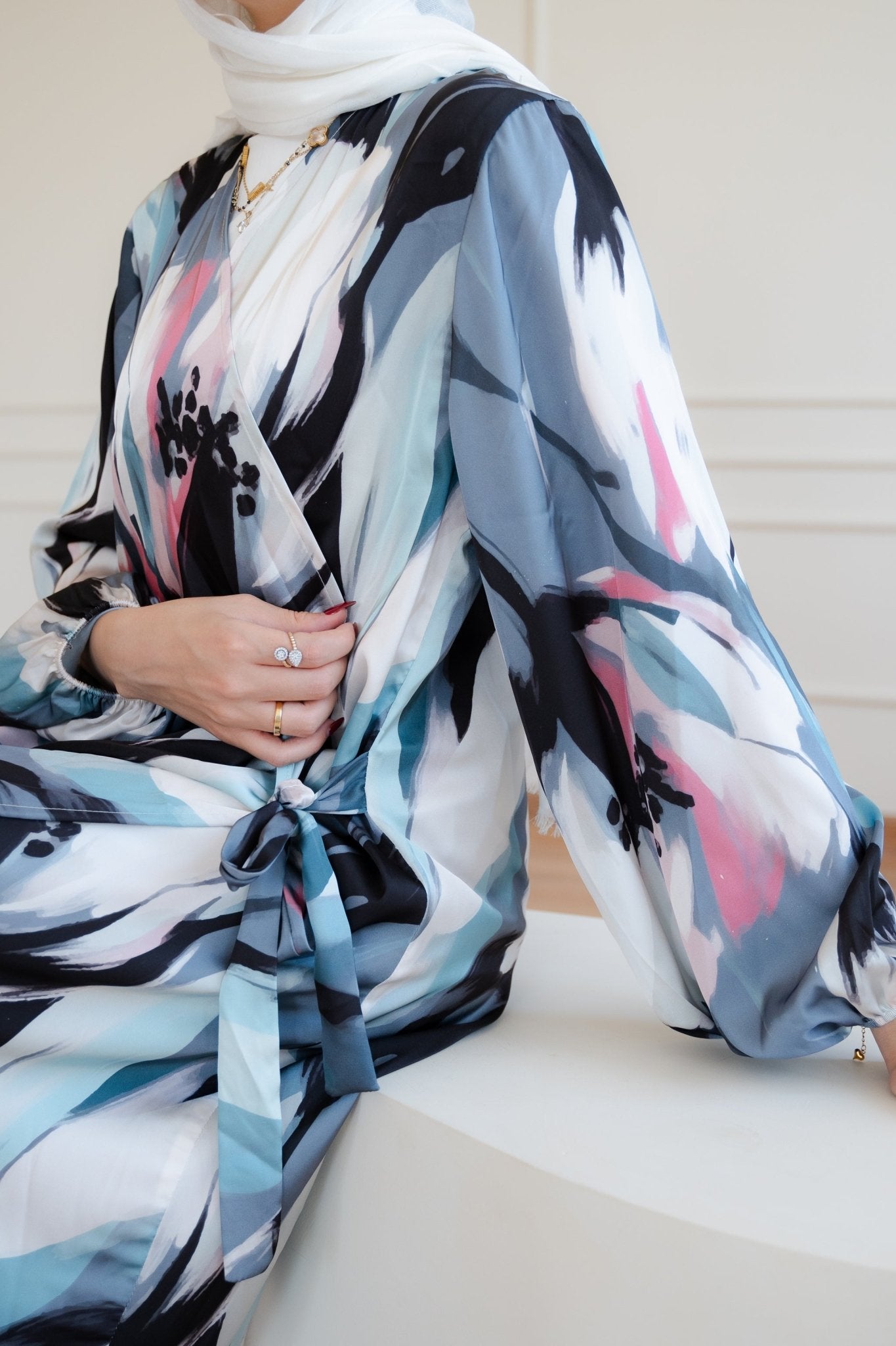 Arlo dress (blue) - Lillyscarfofficial