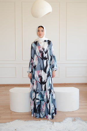 Arlo dress (blue) - Lillyscarfofficial