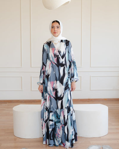 Arlo dress (blue) - Lillyscarfofficial