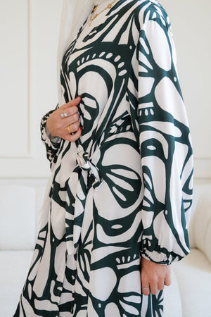 Arlo dress (dark green) - Lillyscarfofficial