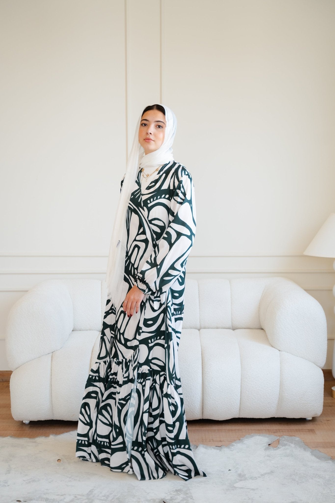 Arlo dress (dark green) - Lillyscarfofficial