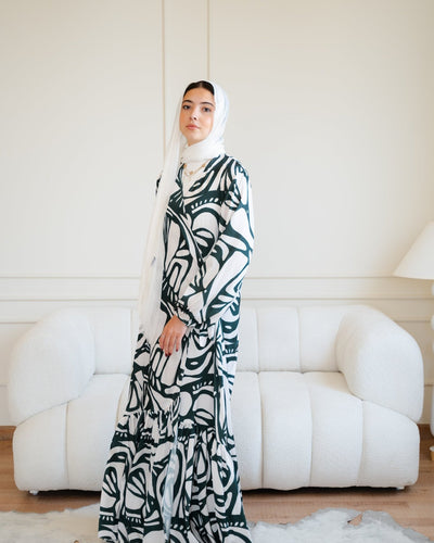 Arlo dress (dark green) - Lillyscarfofficial