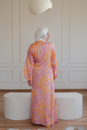 Arlo dress (orange) - Lillyscarfofficial