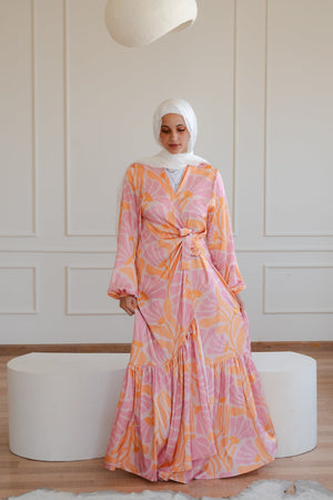 Arlo dress (orange) - Lillyscarfofficial