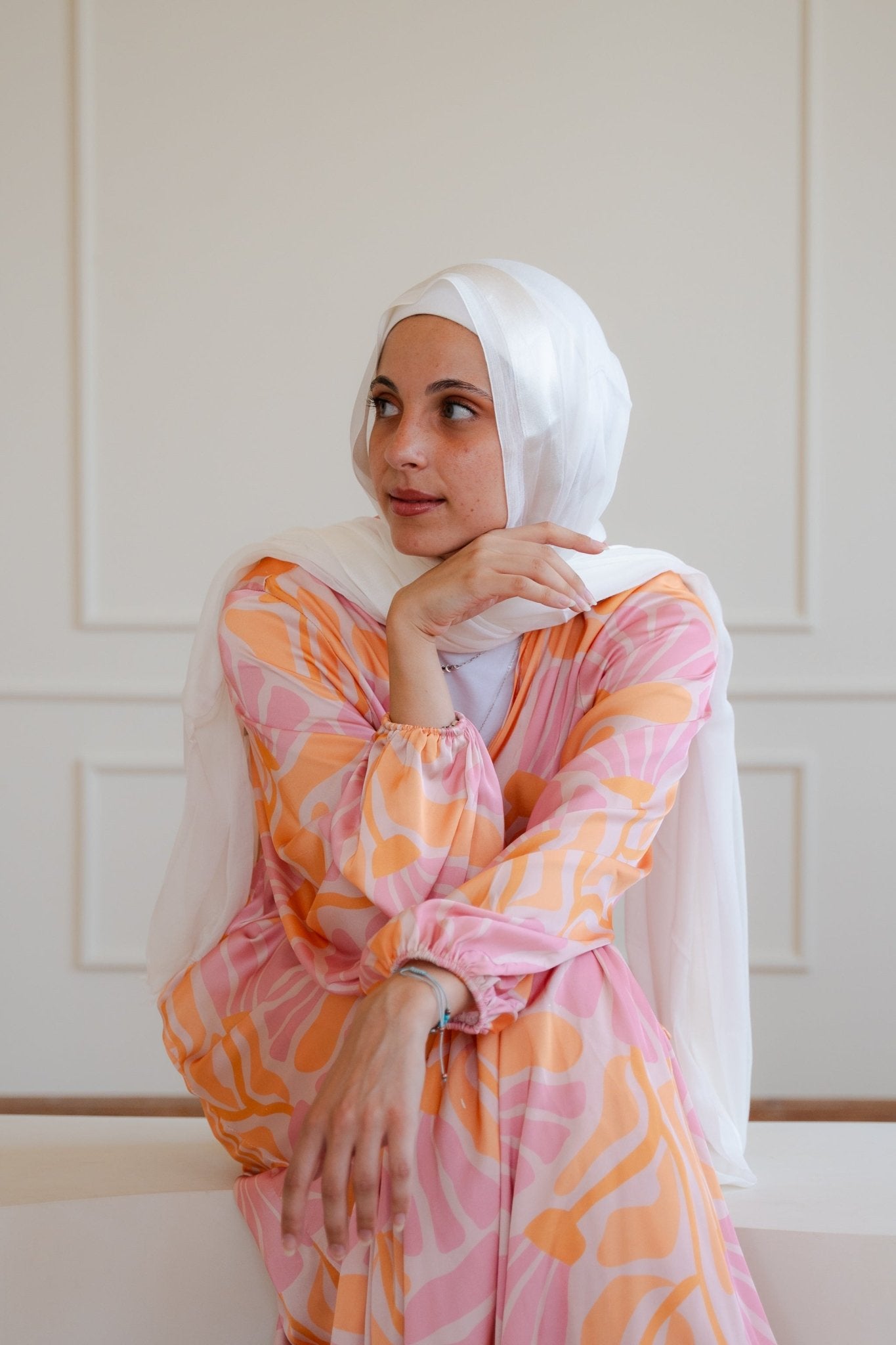 Arlo dress (orange) - Lillyscarfofficial