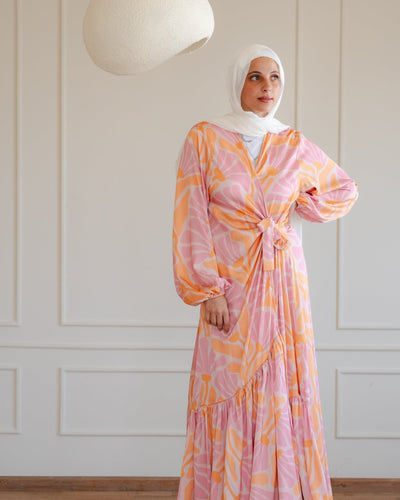 Arlo dress (orange) - Lillyscarfofficial