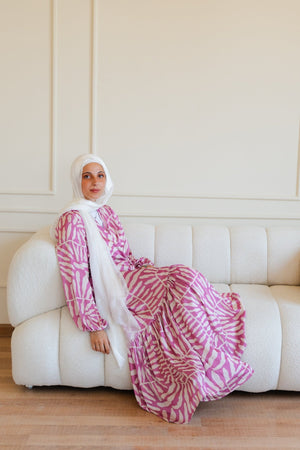 Arlo dress (pink) - Lillyscarfofficial