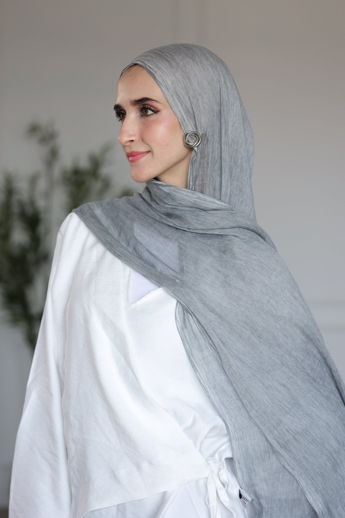 Ash Cotton Modal Scarf - Lillyscarfofficial