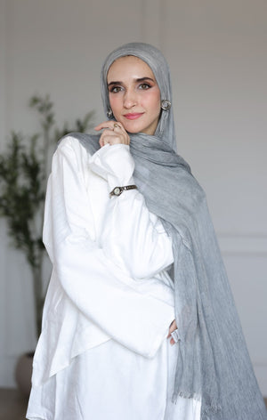Ash Cotton Modal Scarf - Lillyscarfofficial