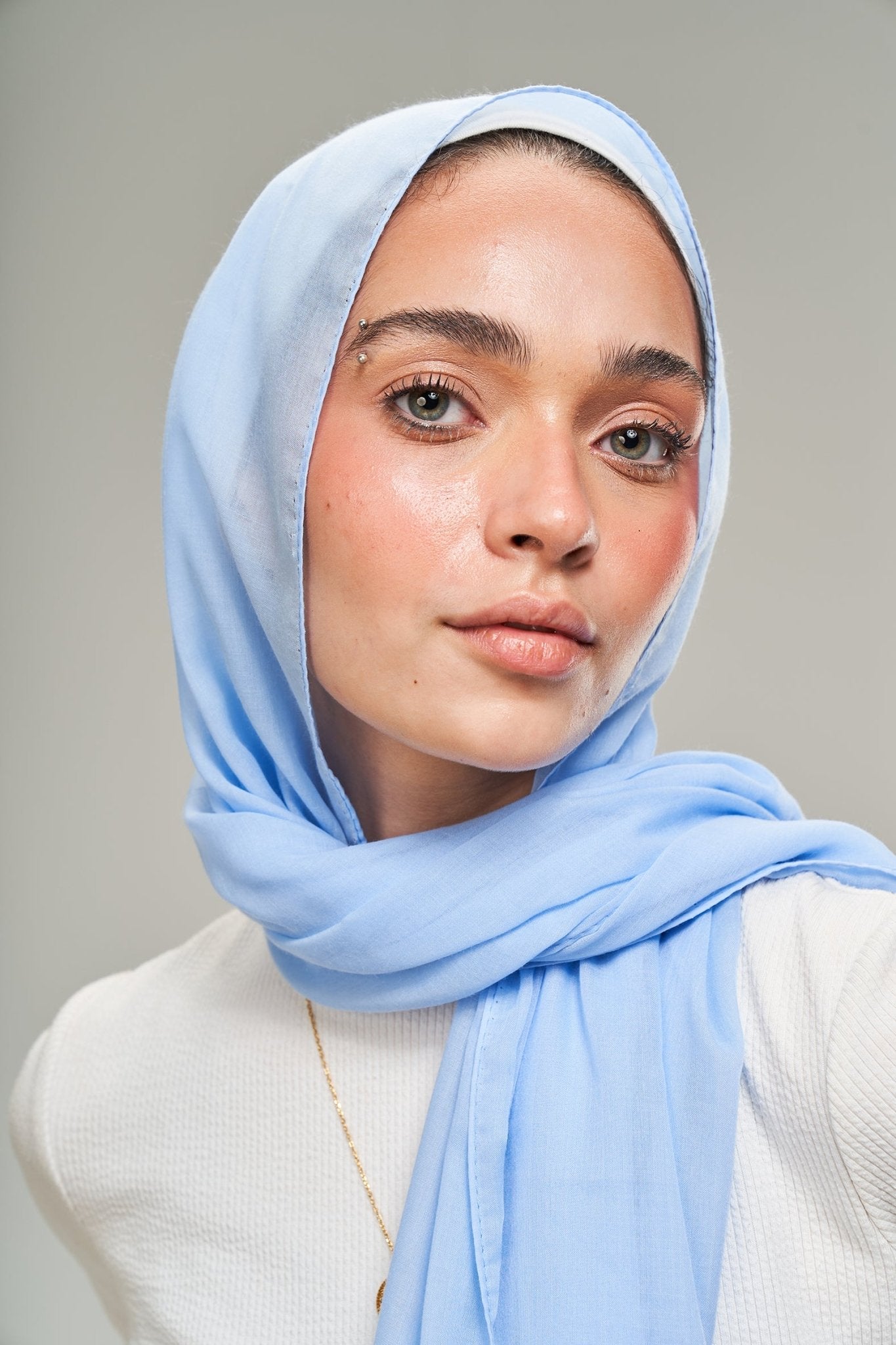 Baby Blue Cotton - Lillyscarfofficial