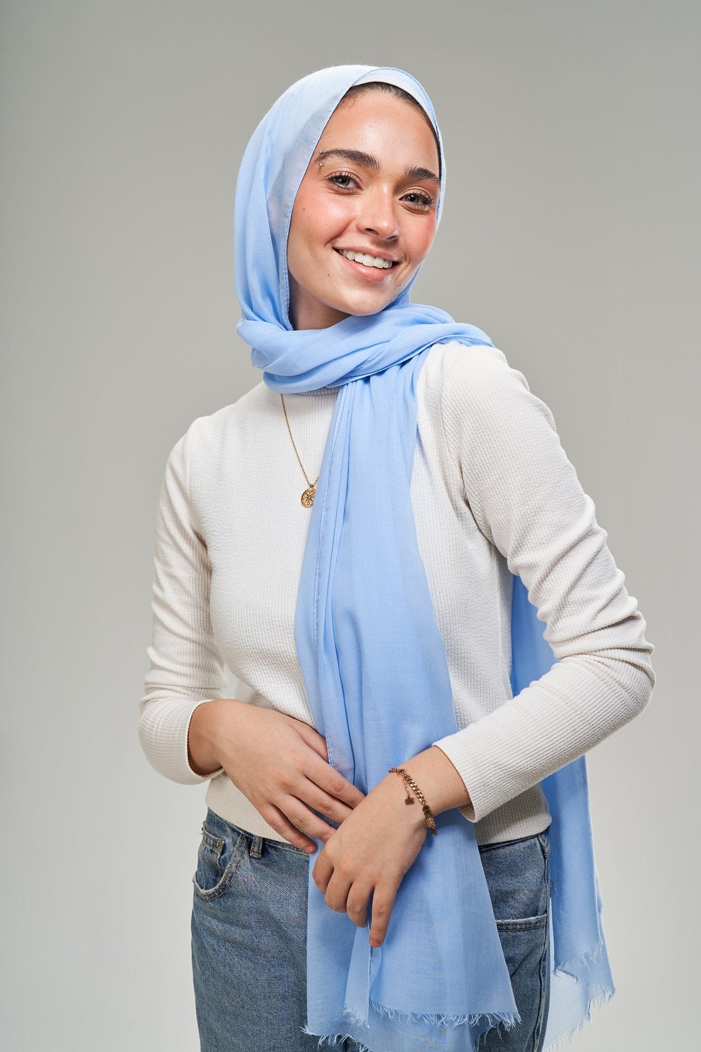 Baby Blue Cotton - Lillyscarfofficial