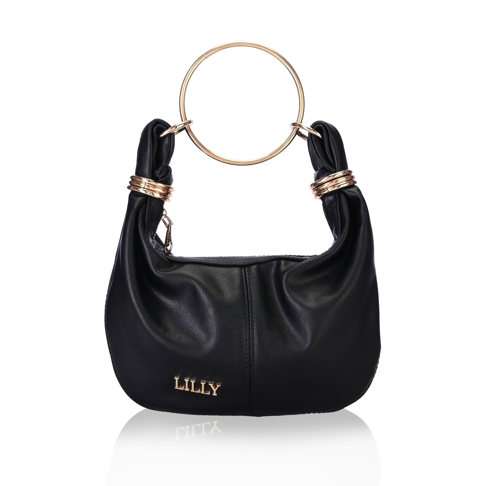 Bangle Clutch in Black - Lillyscarfofficial