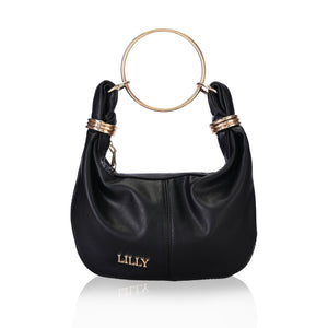 Bangle Clutch in Black - Lillyscarfofficial