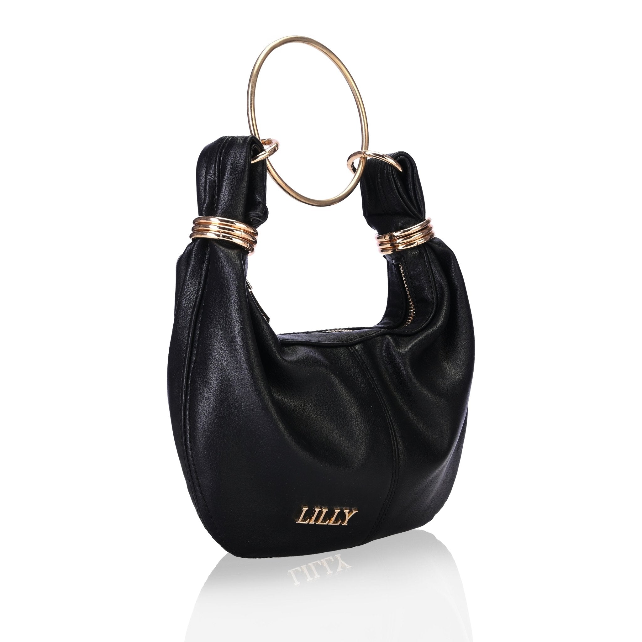 Bangle Clutch in Black - Lillyscarfofficial