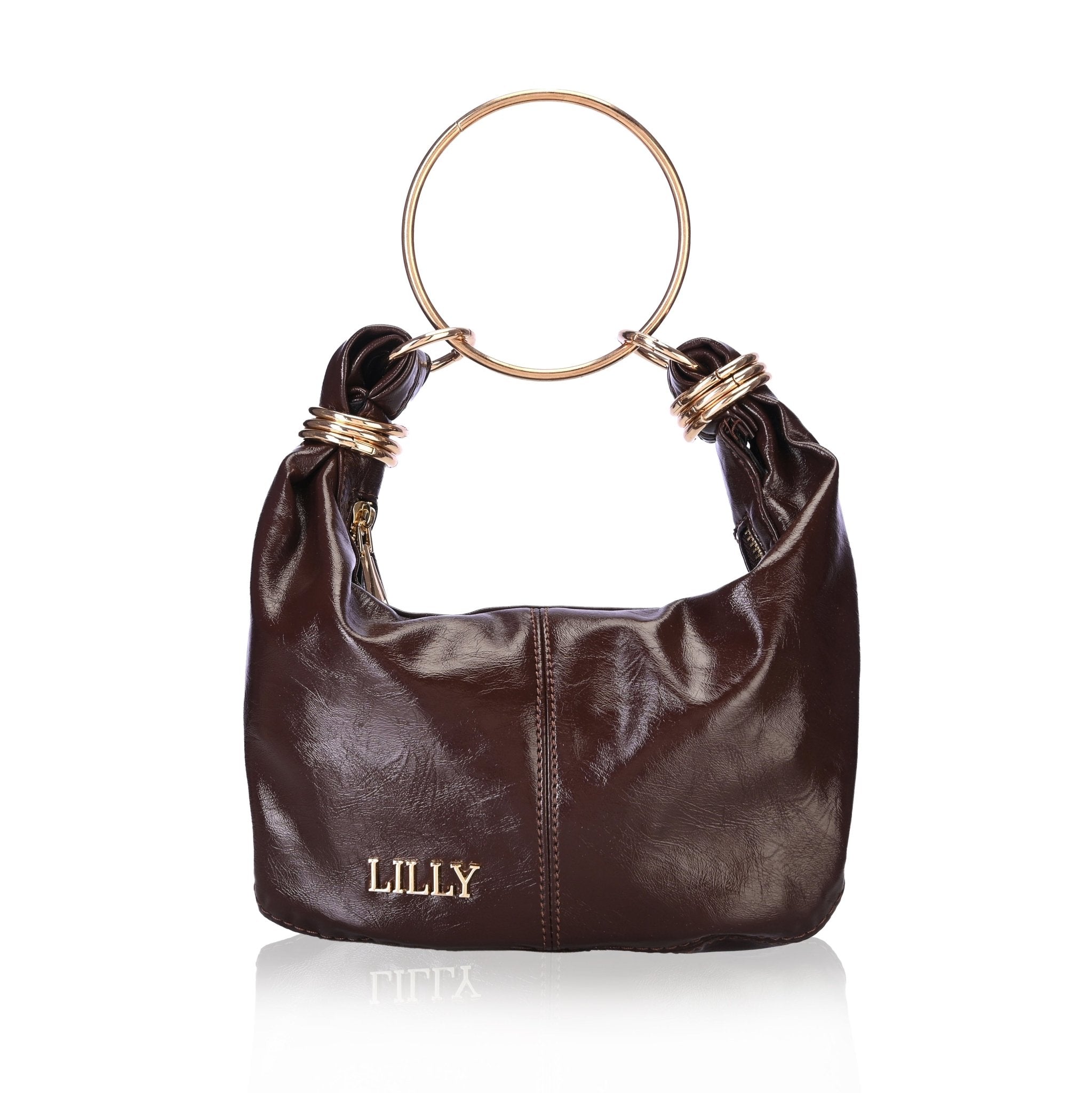 Bangle Clutch in Brown - Lillyscarfofficial