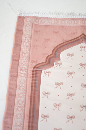 Beige Bows Rug - Lillyscarfofficial