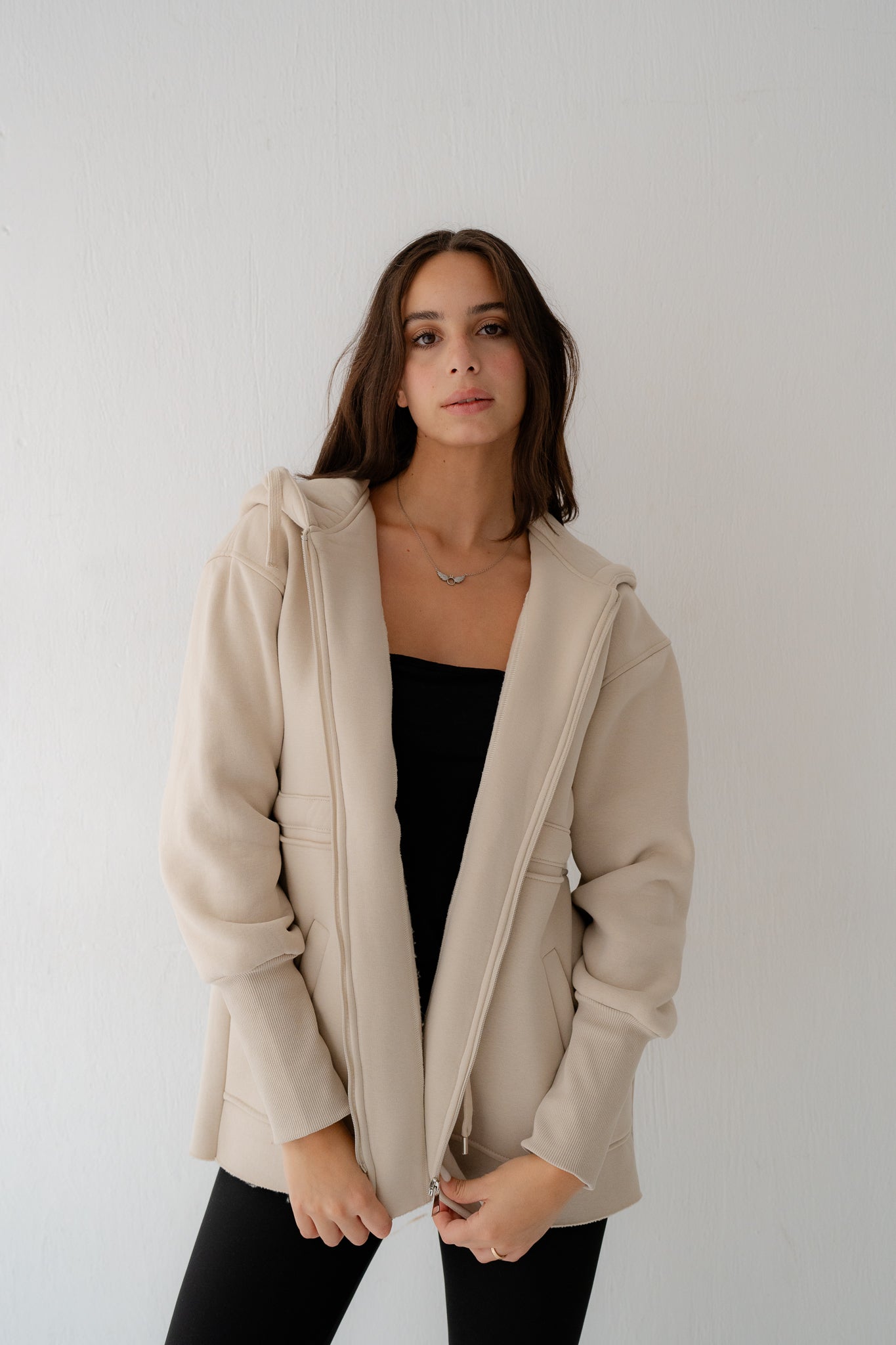 BEIGE SWEATSHIRT - Lillyscarfofficial