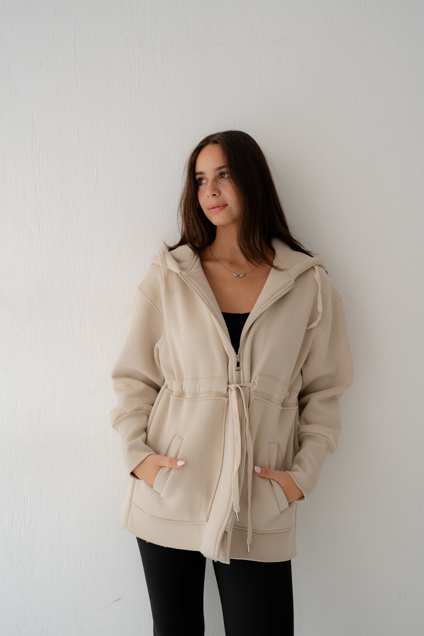 BEIGE SWEATSHIRT - Lillyscarfofficial