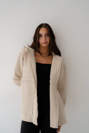 BEIGE SWEATSHIRT - Lillyscarfofficial