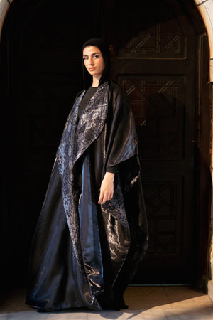 Black Glow Reversible Caftan - Lillyscarfofficial