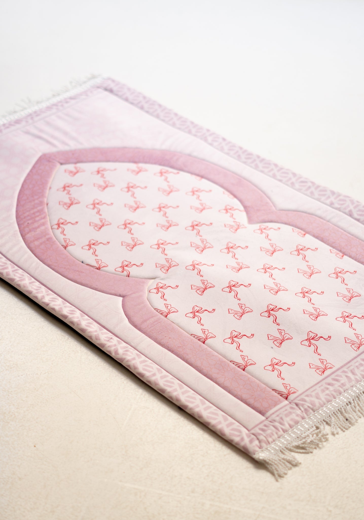 Blush Bow Rug - Lillyscarfofficial