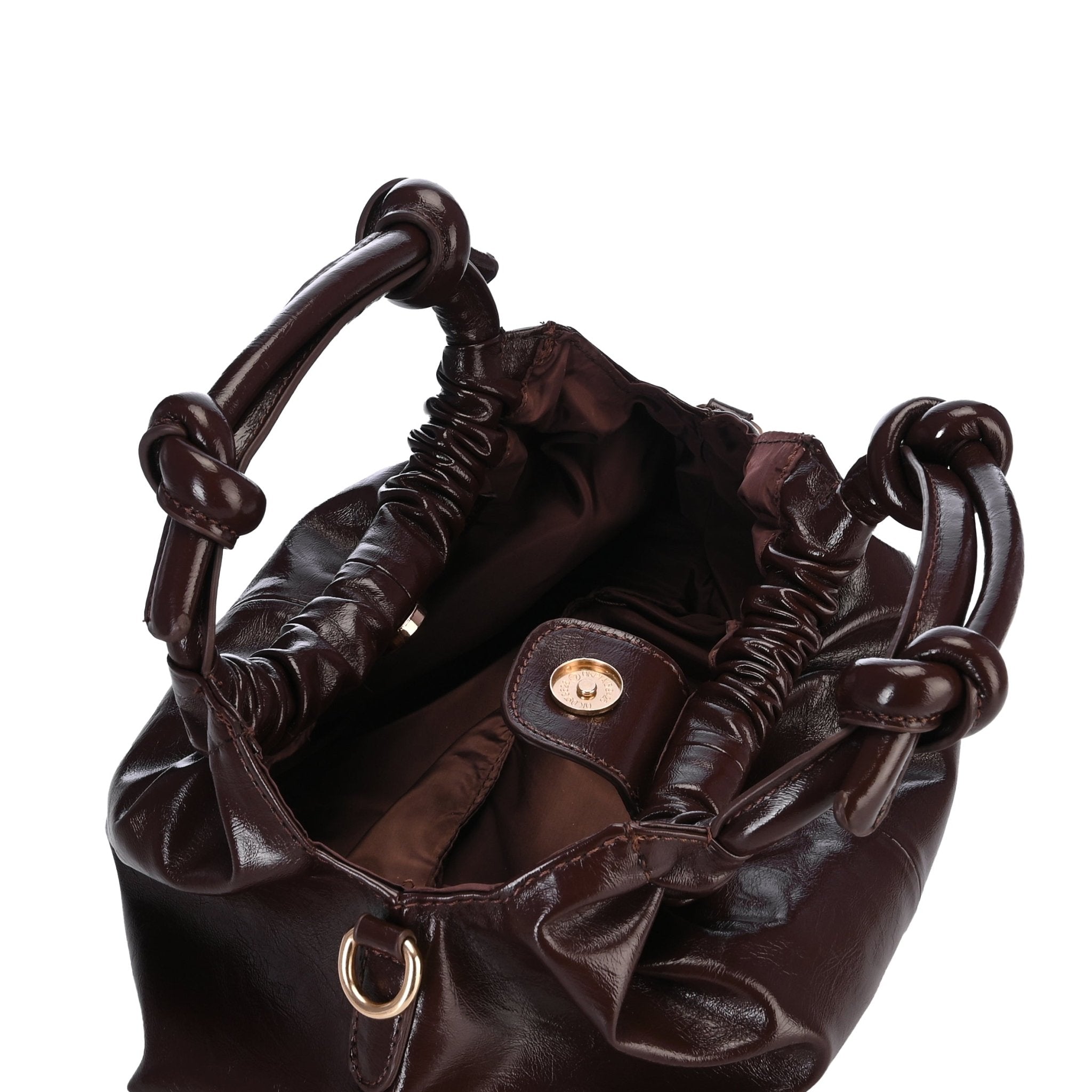 Brown bow bag - Lillyscarfofficial