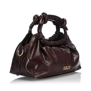 Brown bow bag - Lillyscarfofficial
