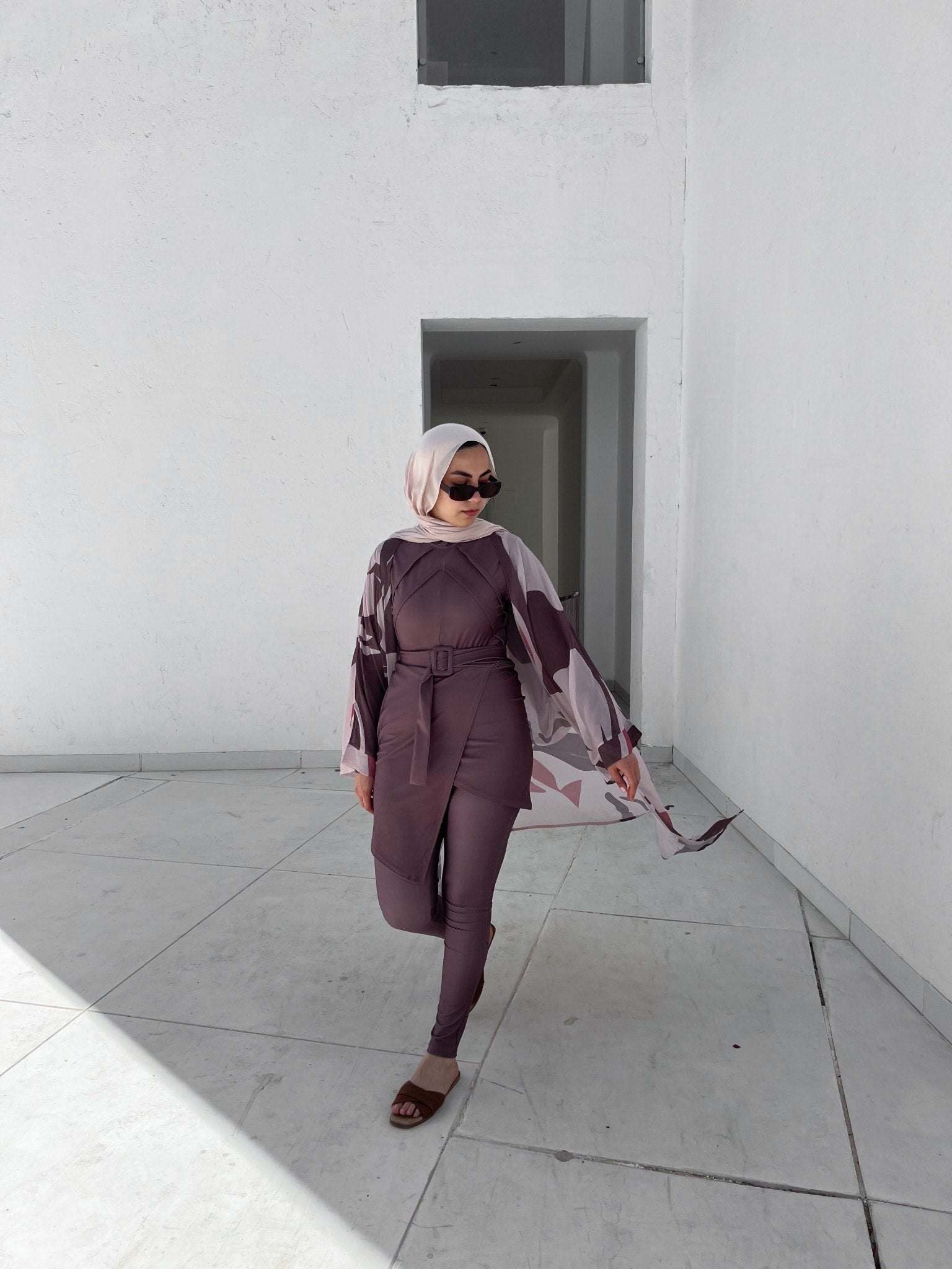 Brown July Burkini - Lillyscarfofficial