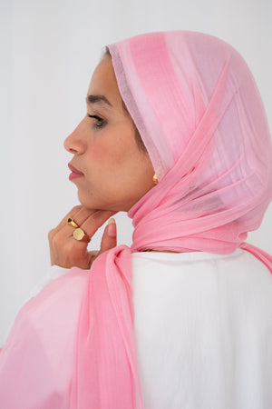Bubble gum Linen - Lillyscarfofficial