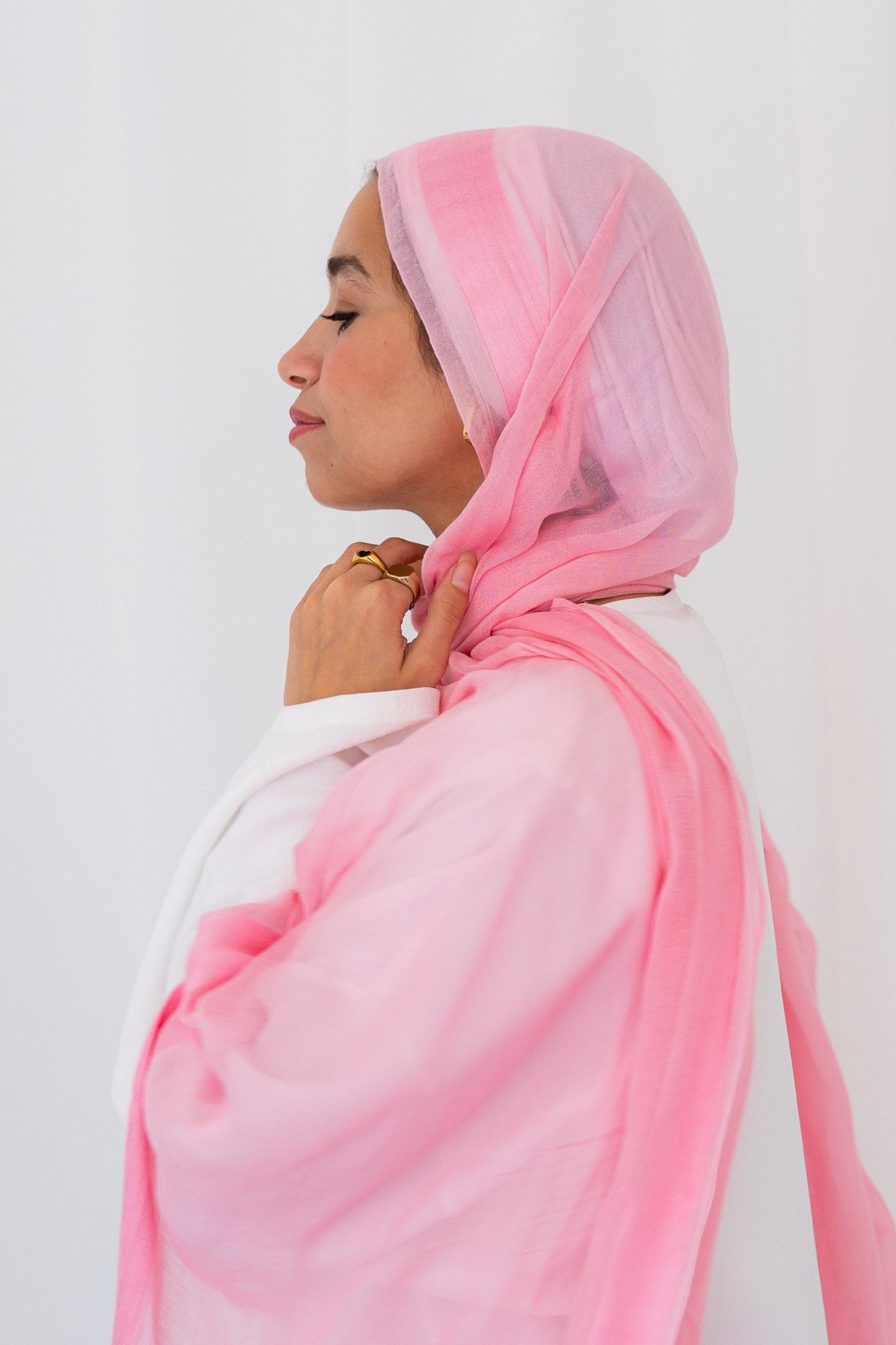 Bubble gum Linen - Lillyscarfofficial