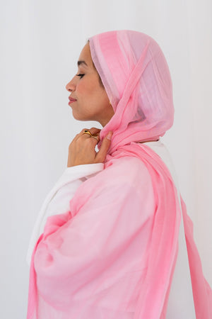 Bubble gum Linen - Lillyscarfofficial