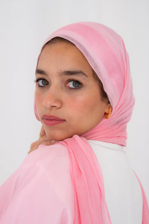 Bubble gum Linen - Lillyscarfofficial