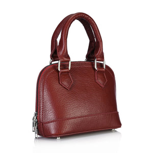 Burgundy oval bag - Lillyscarfofficial