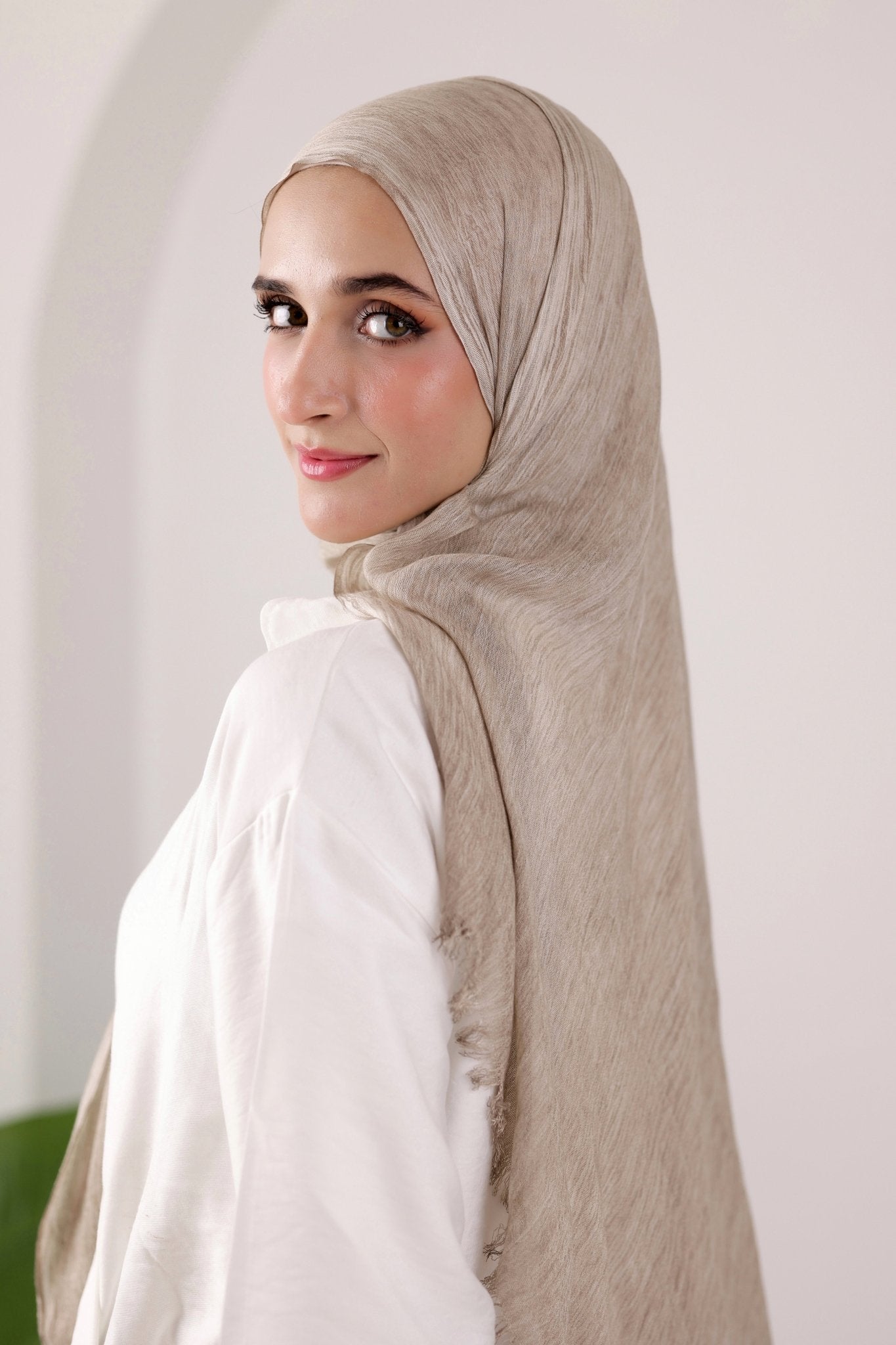 Cappuccino Cotton Modal Scarf - Lillyscarfofficial