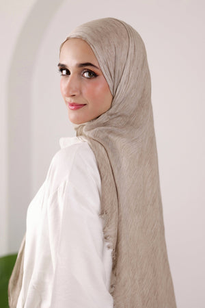 Cappuccino Cotton Modal Scarf - Lillyscarfofficial