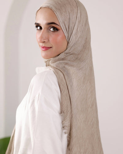 Cappuccino Cotton Modal Scarf - Lillyscarfofficial