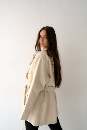 Cargo cream jacket - Lillyscarfofficial