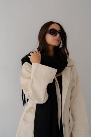 Cargo cream jacket - Lillyscarfofficial