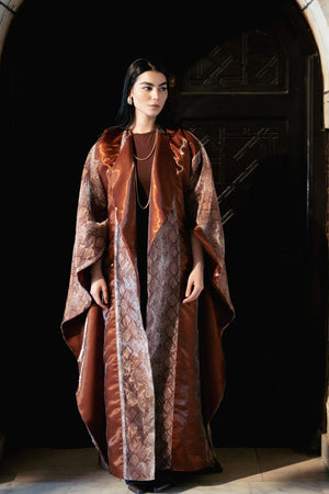 Copper Glow Reversible Caftan - Lillyscarfofficial