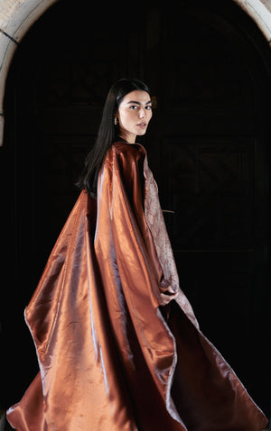 Copper Glow Reversible Caftan - Lillyscarfofficial