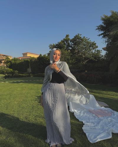 Crushed chiffon skirt - Lillyscarfofficial