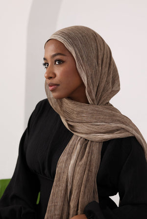 Dark Mocha Cotton Modal Scarf - Lillyscarfofficial