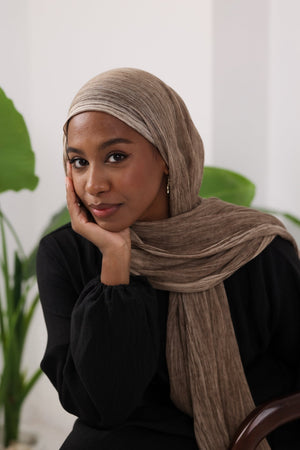 Dark Mocha Cotton Modal Scarf - Lillyscarfofficial