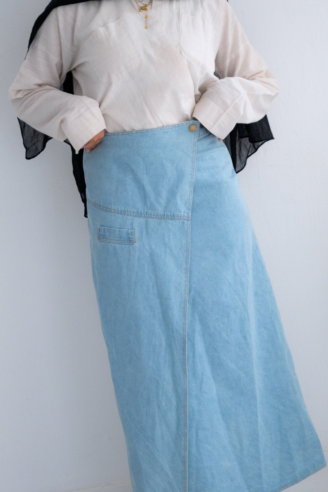Jeans Levi's Lmc Skirt Denim Skirt In Light Blue