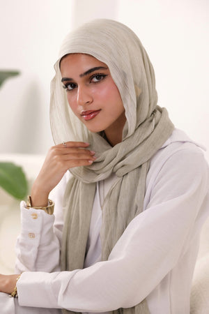 Dusty Sage Cotton Modal Scarf - Lillyscarfofficial