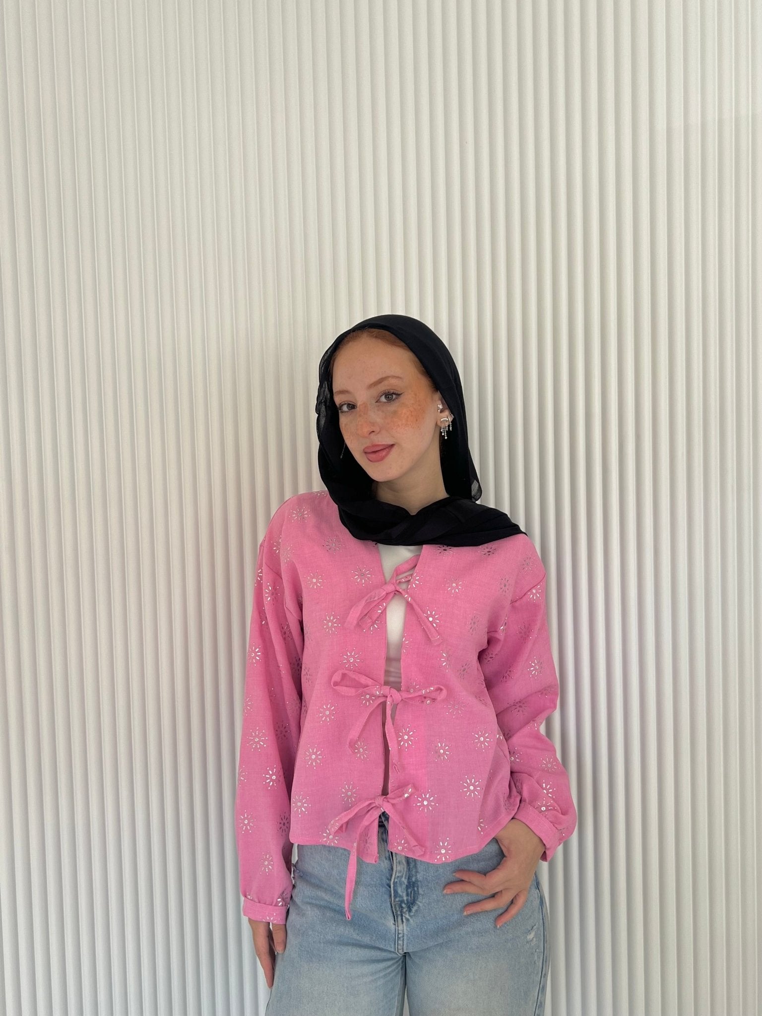 Fay blouse in pink - Lillyscarfofficial