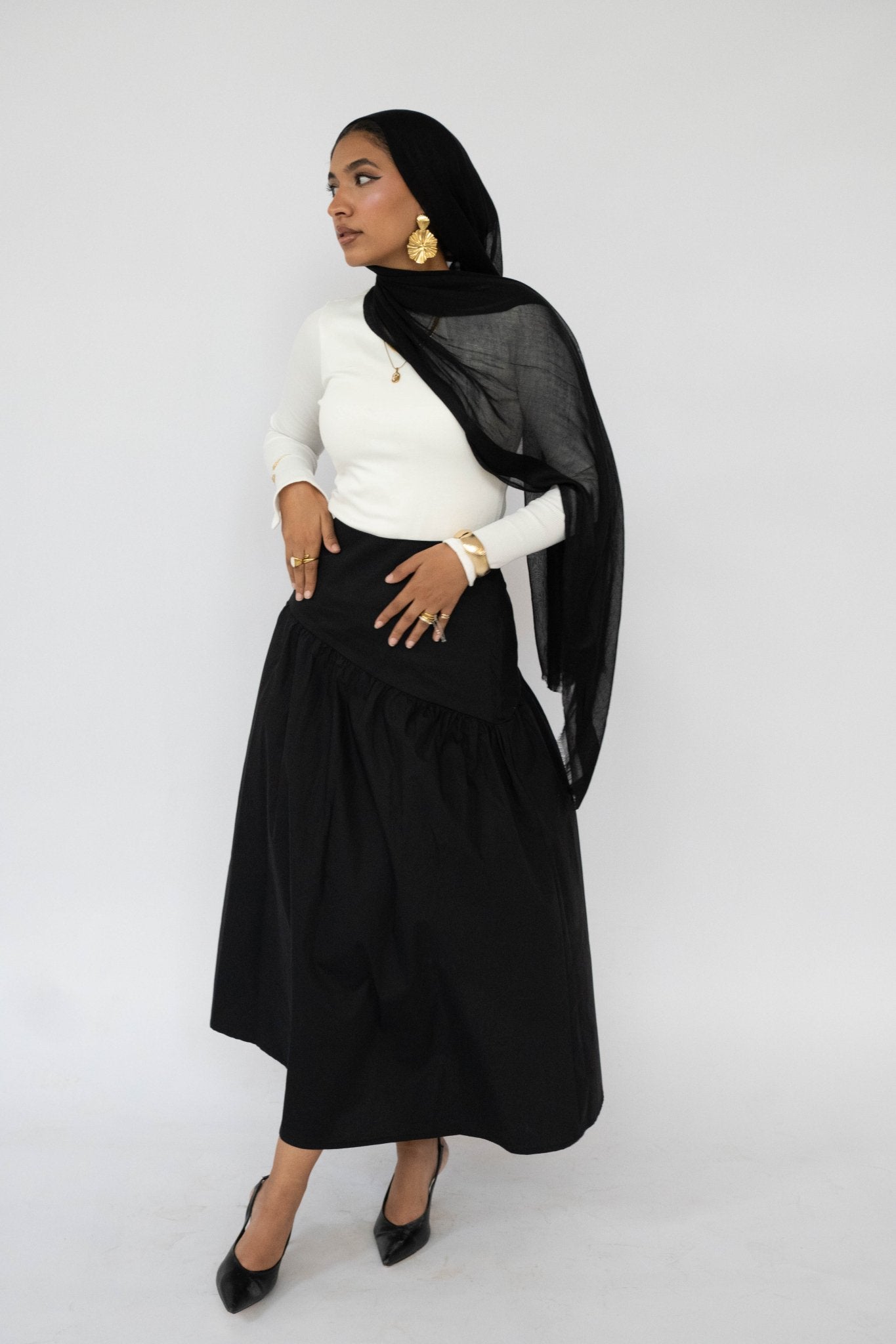 Godet Skirt - Lillyscarfofficial